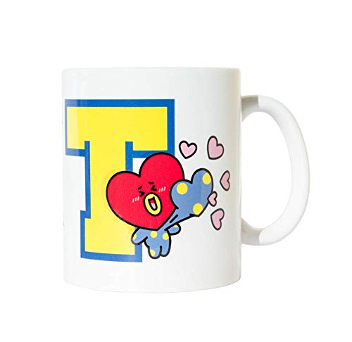 Erik Tasse BT21 Tata - Kaffeebecher für Kaffee und Tee - Größe : 9,5 cm x 8 cm - Fassungsvermögen : 350 ml - Offizielle Lizenz - BT21 Fanartikel von Grupo Erik