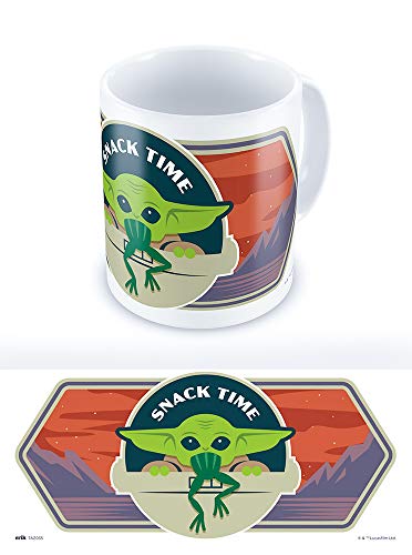 Grupo Erik Erik offizielle Tasse Star Wars The Mandalorian Child - Teetasse - Kaffeetasse Baby Yoda Grogu - Größe : 9,5 cm x 8 cm - Fassungsvermögen : 350 ml - Offizielle Lizenz - Star Wars Fanartikel von Grupo Erik