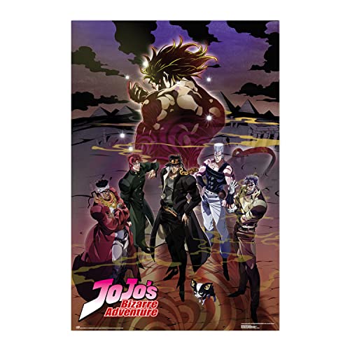 Grupo Erik Anime Poster - Jojos Bizarre Adventure Stardust Crusaders Poster - Kunstdruck - Deko Wohnzimmer oder Deko Schlafzimmer - Kunstdruck - Deko Wohnzimmer - Größe : 61 x 91 von Grupo Erik