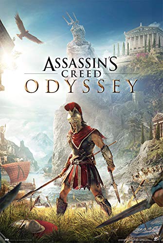 Grupo Erik Assassins Creed Odyssey One Sheet Poster - Deko Wohnzimmer oder Deko Schlafzimmer - Deko Wohnzimmer - Größe : 61 x 91 - Kunstdruck - Assanssins Cred Fanartikel von Grupo Erik