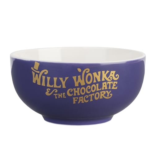 Grupo Erik Bowl Schüssel Willy Wonka und die Schokoladenfabrik - Keramik Schale 14,0 x 7,0 cm Müslischale - Offizieller Willy Wonka Fanartikel von Grupo Erik