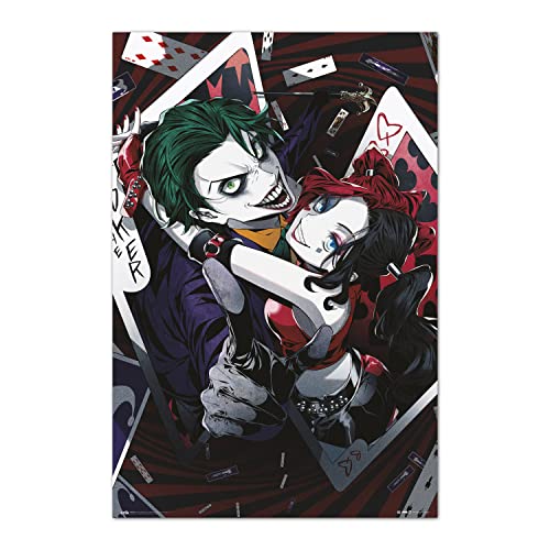 Grupo Erik DC Comics Poster Harley Quinn und Joker Anime - Wanddeko Poster - Wohnzimmer - Ungerahmt - Modern - Glänzend - Mehrfarbig - Querformat - 91L x 61B cm Grupo Erik DC Comics Poster Harley Quinn und Joker Anime - Wanddeko Poster - Wohnzimmer - Ungerahmt - Modern - Glänzend - Mehrfarbig - Querformat - 91L x 61B cm von Grupo Erik