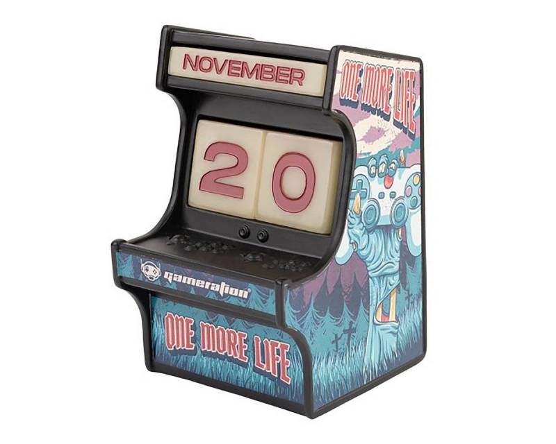 Grupo Erik Dekoobjekt Gameration One more Life Ewiger 3D Kalender Arcade von Grupo Erik