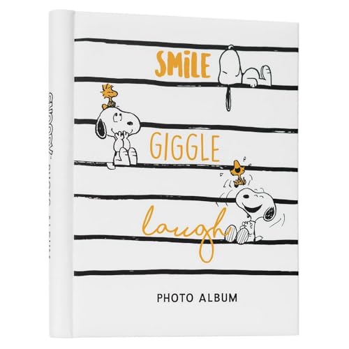Grupo Erik Fotoalbum zum Selbstgestalten Snoopy - Scrapbook Weiße Seiten - Fotoalbum Klein 24 x 32 cm - Photoalbum 30 selbstklebend Seiten von Grupo Erik