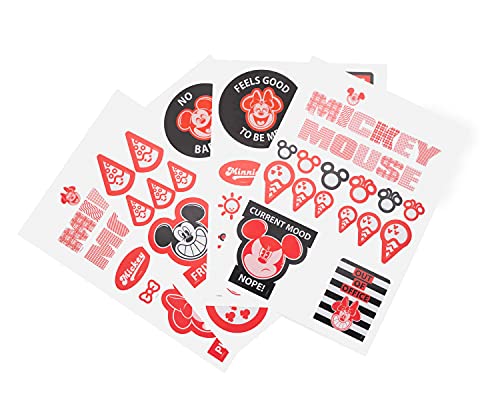 Grupo Erik Gadget Decals Disney Abziehbild Disney Mickey und Minnie Mouse wasserdichte und wiederverwendbare Aufkleber, Disney Fanartikel, Disney Geschenke von Grupo Erik