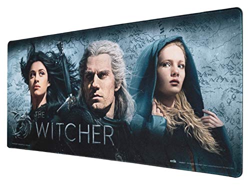 Grupo Erik Gaming Mauspad XXL The Witcher Gaming Mousepad XXL rutschfest und Wasserabweisend Mauspad Groß - Mouse Pad XXL Gaming Schreibtischunterlage PC Zubehör Gaming von Grupo Erik