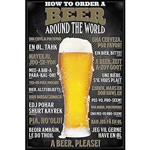 Grupo Erik Editores How To Order A Beer – Poster von Grupo Erik