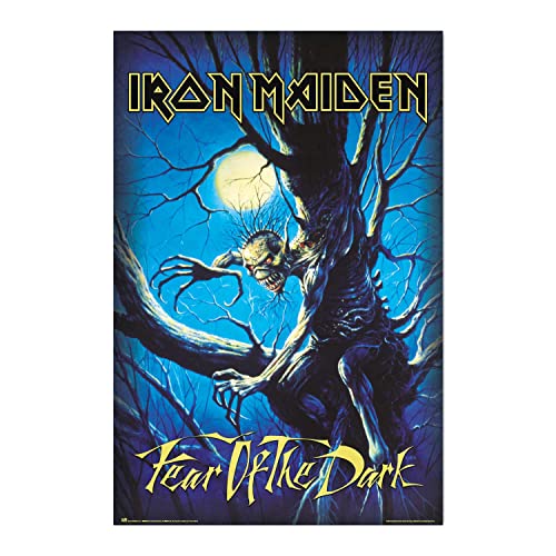 Grupo Erik Iron Maiden Fear Of The Dark Poster - 35.8 x 24.2 inches - Shipped Rolled Up - Coole Poster - Kunstposter - Poster & Drucke - Wandposter von Grupo Erik