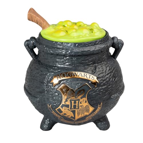 Grupo Erik Keksdose Keramik Harry Potter Tropfende Kessel - Keksglas mit Deckel Groß 17 x 20 x 17 cm Vorratsbehälter mit Deckel Offizieller Harry Potter Fanartikel, Schwarz Grupo Erik Keksdose Keramik Harry Potter Tropfende Kessel - Keksglas mit Deckel Groß 17 x 20 x 17 cm Vorratsbehälter mit Deckel Offizieller Harry Potter Fanartikel, Schwarz von Grupo Erik