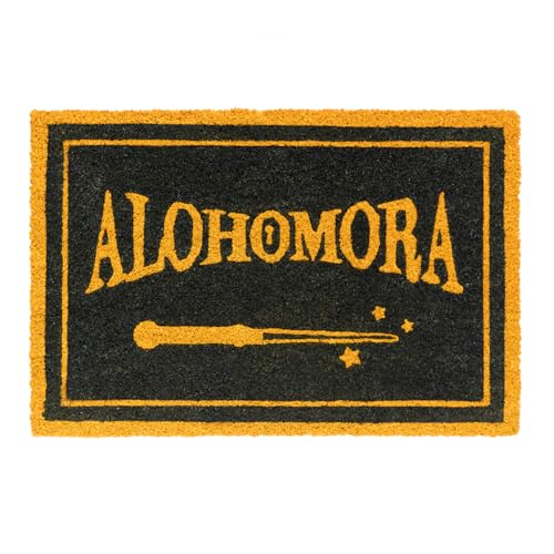 Grupo Erik Kokosmatte Fußmatte Harry Potter Alohomora - Schmutzfangmatte ca. 40x60 cm - Fussmatte Lustig - Türmatte Innen Harry Potter Merch von Grupo Erik