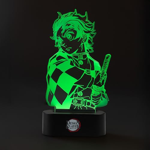 Grupo Erik LED Lampe Demon Slayer Manga LED Licht Deko - Stimmungslicht Schreibtisch - Nachttischlampe Kinder und Erwachsene Zubehör - Offizieller Demon Slayer Deko von Grupo Erik