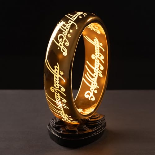 Grupo Erik LED Lampe Der Herr der Ringe LED Licht Deko - Stimmungslicht Schreibtisch - Nachttischlampe Kinder und Erwachsene Zubehör - Offizieller Der Herr der Ringe Fanartikel - Ringe Der Macht von Grupo Erik