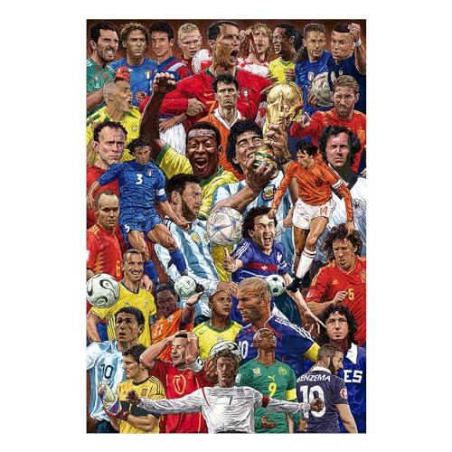 Grupo Erik Legendary Footballers Poster - 35.8 x 24.2 inches - Shipped Rolled Up - Coole Poster - Kunstposter - Poster & Drucke - Wandposter von Grupo Erik Editores, S.L.