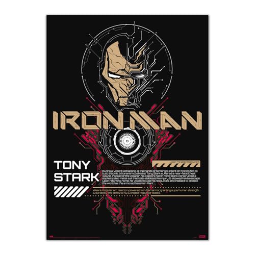 Grupo Erik Premium Leuchtendes Poster Marvel Iron Man Wandkunst - Im Dunkeln Leuchtendes Poster Grupo Erik Premium Leuchtendes Poster Marvel Iron Man Wandkunst - Im Dunkeln Leuchtendes Poster von Grupo Erik