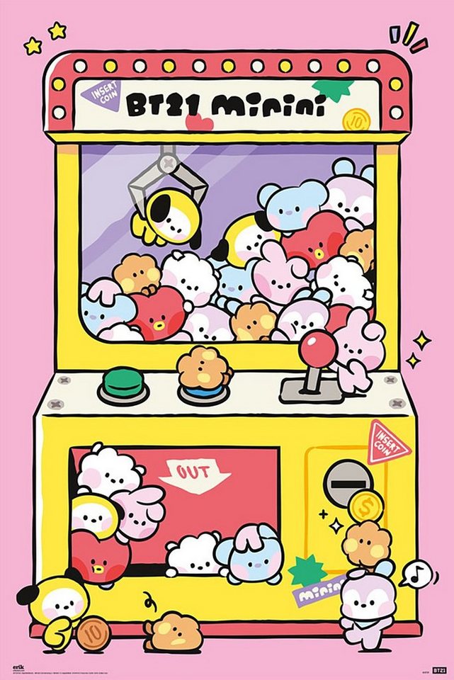 Grupo Erik Poster BT21 Poster Arcade Machine 61 x 91,5 cm Grupo Erik Poster BT21 Poster Arcade Machine 61 x 91,5 cm von Grupo Erik
