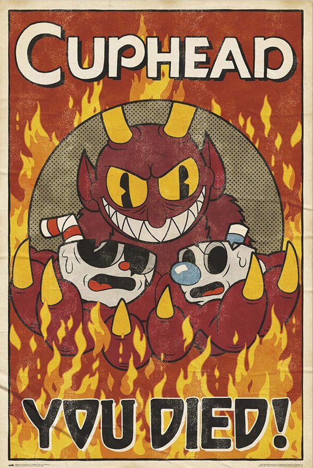 Grupo Erik Poster Cuphead Poster You Died! 61 x 91,5 cm Grupo Erik Poster Cuphead Poster You Died! 61 x 91,5 cm von Grupo Erik