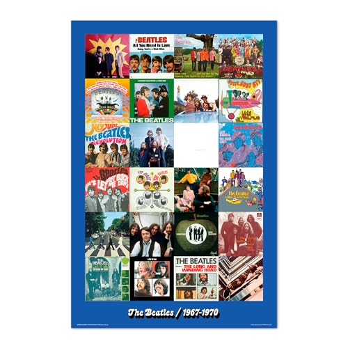 Grupo Erik Poster Die Beastles 1967-1970 Era Kunstdruck - Deko Wohnzimmer oder Deko Schlafzimmer - Deko Zimmer - Größe 61 x 91 - Offizielle The Beatles Fanartikel von Grupo Erik