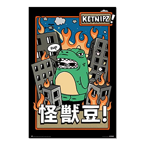 Grupo Erik Poster Ketnipz Beanzilla Wanddeko - Kunstdruck Poster 61x91,5cm Grupo Erik Poster Ketnipz Beanzilla Wanddeko - Kunstdruck Poster 61x91,5cm von Grupo Erik