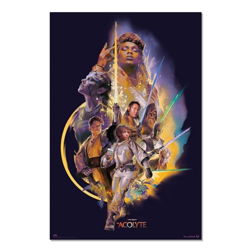 Grupo Erik Poster Kunstdruck Star Wars The Acolyte Poster - Deko Wohnzimmer oder Deko Schlafzimmer - Deko Zimmer - Größe 61 x 91 - Offizielle Star Wars Fanartikel von Grupo Erik