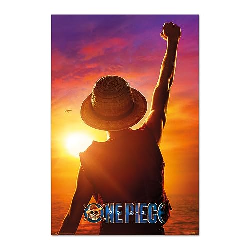 Grupo Erik Poster One Piece Poster Monkey D. Luffy Kunstdruck - Deko Wohnzimmer oder Deko Schlafzimmer - Deko Zimmer - Größe : 61 x 91 - Offizielle Lizenz Netflix One Piece Fanartikel von Grupo Erik