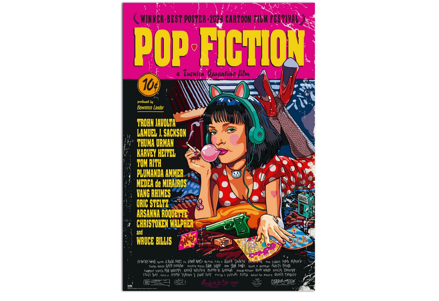 Grupo Erik Poster Pop Fiction Poster 61 x 91,5 cm Grupo Erik Poster Pop Fiction Poster 61 x 91,5 cm von Grupo Erik