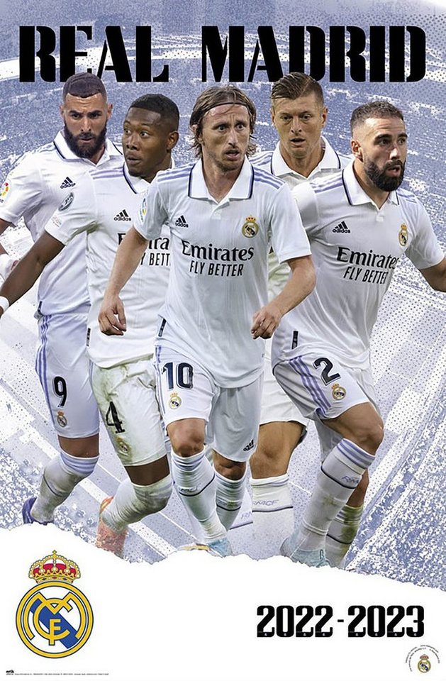 Grupo Erik Poster Real Madrid Poster Mannschaft Saison 2022/23 61 x 91,5 cm Grupo Erik Poster Real Madrid Poster Mannschaft Saison 2022/23 61 x 91,5 cm von Grupo Erik