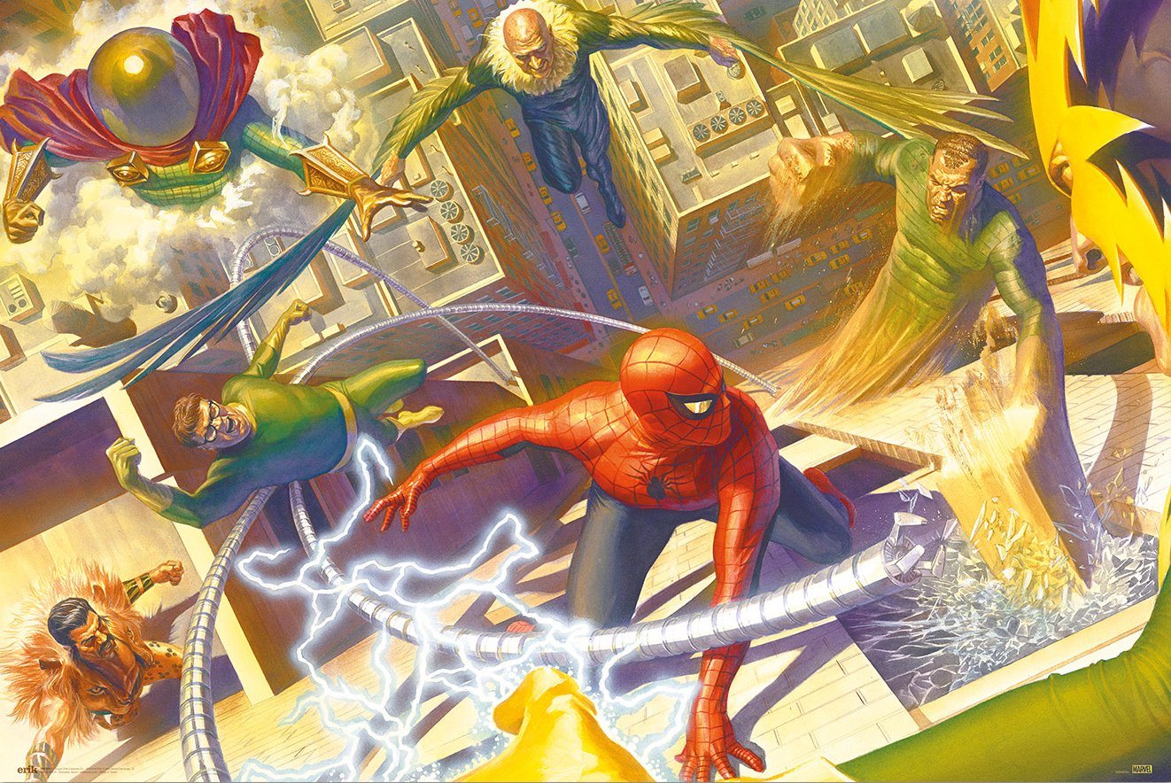 Grupo Erik Poster SpiderMan Poster Marvel Spider-Geddon Fight Scene 91,5 x 61 cm Grupo Erik Poster SpiderMan Poster Marvel Spider-Geddon Fight Scene 91,5 x 61 cm von Grupo Erik