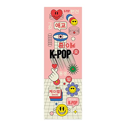Grupo Erik Poster Türposter K-Pop Kunstdruck - Deko Wohnzimmer oder Deko Schlafzimmer - Deko Zimmer - Größe : 53 x 158 cm - Offizielle Lizenz von Grupo Erik