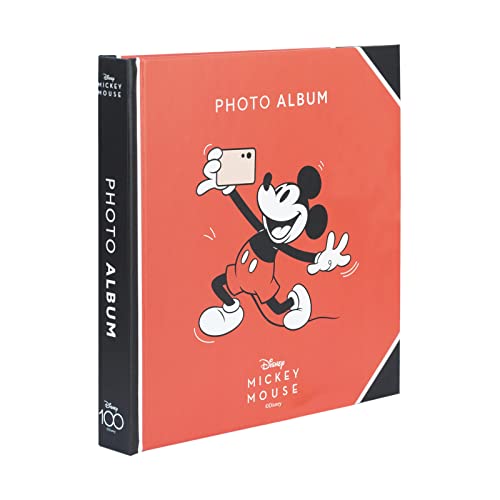 Grupo Erik Selbstklebendes Fotoalbum zum 100-jährigen Jubiläum von Disney Mickey Fotoalbum 16 x 16 cm - 12 doppelseitige Seiten von Grupo Erik