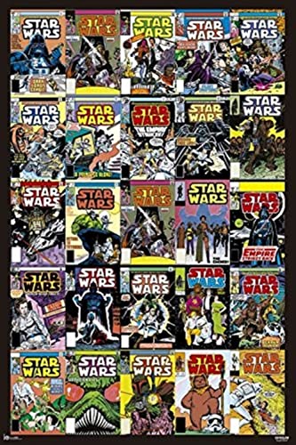 Grupo Erik Star Wars Deko - Star Wars Comics Vorderseiten Poster - Kunstdruck - Deko Wohnzimmer oder Deko Schlafzimmer - Zimmer Deko - Größe : 61 x 91, 5 cm - Originales Geschenk - Offizielle Lizenz Grupo Erik Star Wars Deko - Star Wars Comics Vorderseiten Poster - Kunstdruck - Deko Wohnzimmer oder Deko Schlafzimmer - Zimmer Deko - Größe : 61 x 91, 5 cm - Originales Geschenk - Offizielle Lizenz von Grupo Erik