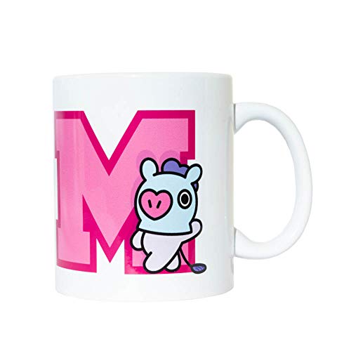 Grupo Erik Tasse BT21 Mang - Erik Tasse BT21 RJ - Kaffeebecher - Tasse für Kaffee und Tee - Größe : 9,5 cm x 8 cm - Fassungsvermögen : 350 ml - Offizielle Lizenz - BT21 Fanartikel von Grupo Erik