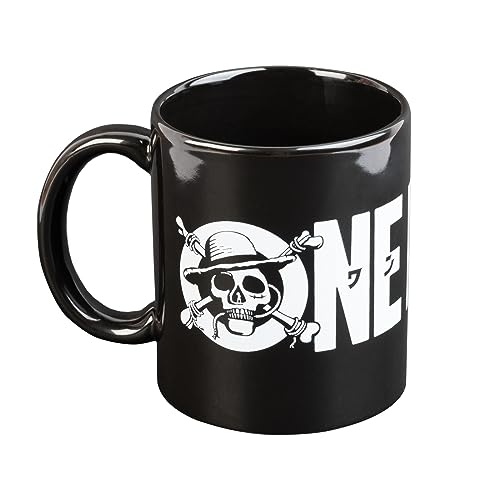 Grupo Erik Tasse Kaffeetasse Groß Netflix One Piece Logo Tasse - Teetasse 350ml Kaffeebecher Keramik One Piece Merch von Grupo Erik