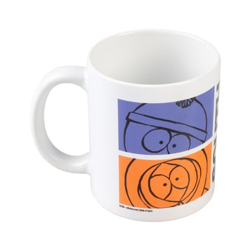 Grupo Erik Tasse Kaffeetasse South Park Kaffeebecher - Teetasse Größe 8 cm x 9,5 cm - Fassungsvermögen 350 ml - Offizielles Southpark Lizenzprodukt von Grupo Erik