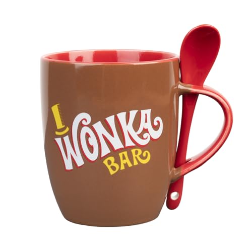 Grupo Erik Tasse Kaffeetasse Willi Wonka Schokolade Kaffeebecher - Teetasse Größe 10 cm x 8 cm - Fassungsvermögen 380 ml - Offizielles Willi Wonka und die Schokoladenfabrik Lizenzprodukt von Grupo Erik