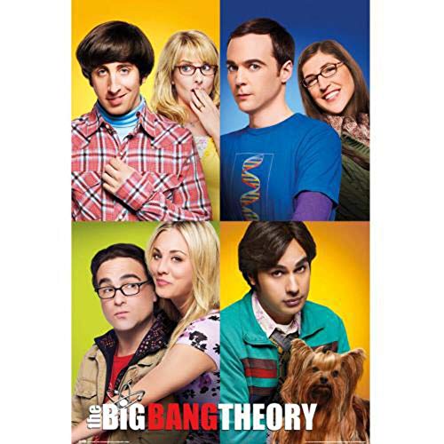 Grupo Erik The Bing Bang Theory Poster - Kunstdruck - Deko Wohnzimmer oder Deko Schlafzimmer - Zimmer Deko - Größe : 61 x 91, 5 cm - Originales Geschenk - Offizielle Lizenz von Grupo Erik