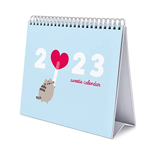 Grupo Erik Tischkalender 2023 - Pusheen Kalender 2023 Tischkalender - Tischkalender 2023 Quer Format - Tischkalender 2023 zum Aufstellen - FSC zertifiziert - Offizielle Lizenz von Grupo Erik