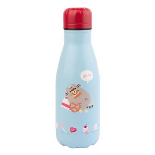 Grupo Erik Trinkflasche Edelstahl Pusheen Cat Thermosflasche 260 ml - Sport Trinkflasche 260ml - Wasserflasche Kinder - Sportflasche Kinder von Grupo Erik