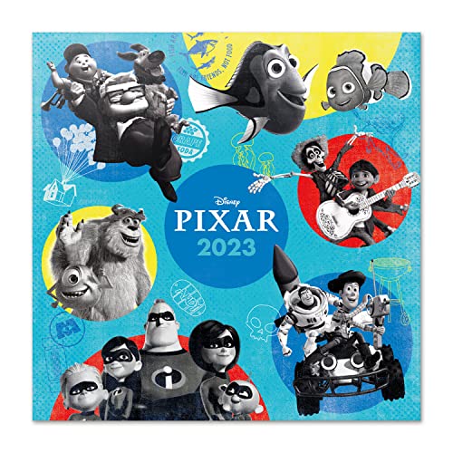 Grupo Erik Wandkalender 2023, Pixar Filme Wandkalender, Kalender zum Aufhängen, Kalender 2023 Wandkalender, Familienkalender 2023, offizielle Lizenz, FSC zertifiziert von Grupo Erik