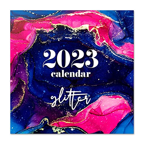 Grupo Erik Wandkalender 2023, Glitter Wandkalender, Kalender zum Aufhängen, Kalender 2023 Wandkalender, Familienkalender 2023, offizielle Lizenz, FSC zertifiziert von Grupo Erik