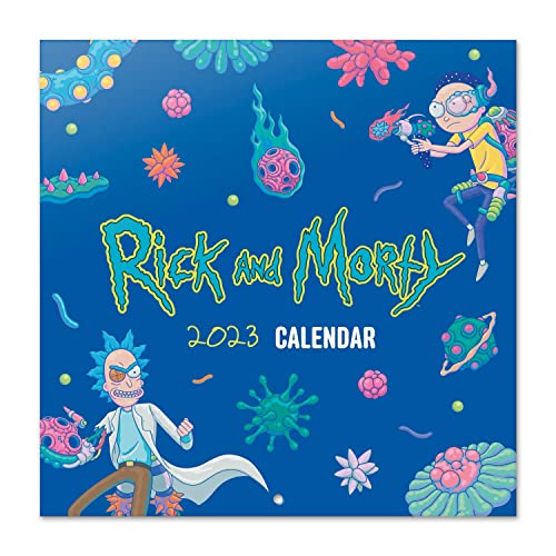 Grupo Erik Wandkalender 2023, Rick & Morty Jahreskalender 2023, Kalender 2023 Wandkalender mit Geschenk Poster, Kalender 2023 zum Aufhängen mit offizieller Lizenz von Grupo Erik