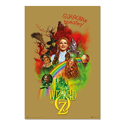 Grupo Erik Warner Bros. 100th Anniversary The Wizard of Oz Poster – 91 x 61,5 cm – Versand gerollt – Coole Poster – Kunstposter – Poster & Drucke – Wandposter von Grupo Erik Editores, S.L.