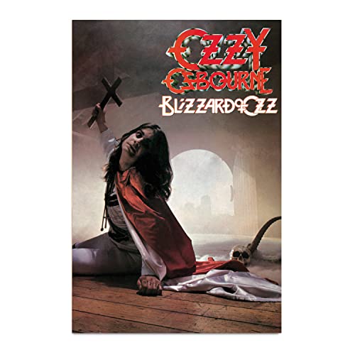 Grupo Erik Heavy Metal Poster - Ozzy Blizzard of Ozz Poster - Deko Wohnzimmer oder Deko Schlafzimmer - Zimmer Deko - Größe : 61 x 91, 5 cm - Rock Fanartikel - Offizielle Lizenz von Grupo Erik