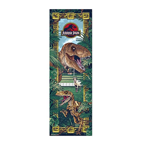 Grupo Erik Jurassic Park Tür-Poster - Deko Wohnzimmer oder Deko Schlafzimmer - Deko Wohnzimmer - Größe : 158 x 53 - Jurassic Park Merchandise - Offizielle Lizenz von Grupo Erik