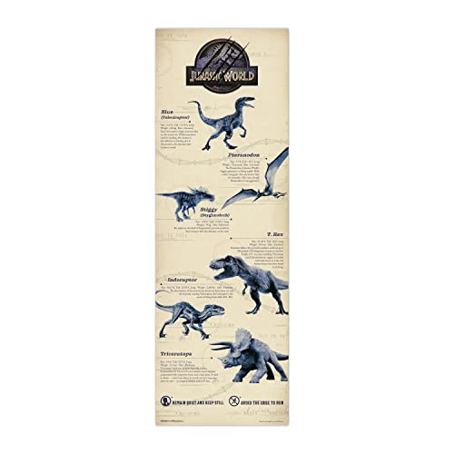 Jurassic World Türposter Jurassic World - Dekorative Lamelle - Jurassic World - Poster Jurassic World/Poster Gruppe Erik, offizielles Lizenzprodukt von Grupo Erik