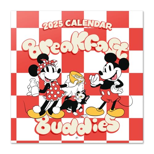 Kalender 2025 Wandkalender 2025 Grupo Erik Disney Mickey Kalender 2025 Familienplaner 2025 30 x 30 cm Jahreskalender Familienkalender 2025 - Offizieller Disney Fanartikel von Grupo Erik