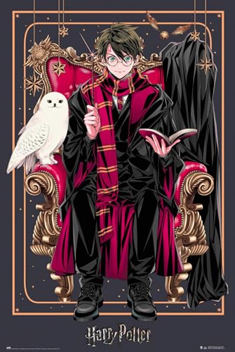 Grupo Erik Harry Potter Poster - Poster Harry Potter Wizard Dynasty - Kunstdruck - Deko Wohnzimmer oder Deko Schlafzimmer - Größe : 61 x 91 - Offizielle Lizenz - Harry Potter Fanartikel von Grupo Erik Editores, S.L.