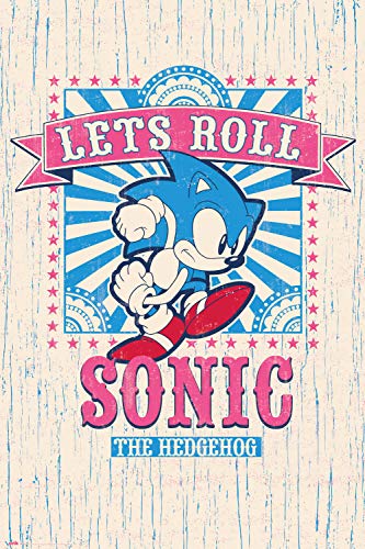 Grupo Erik Sonic Let's Roll Poster - My Hero Academia Uniform Poster - Kunstdruck - Deko Wohnzimmer oder Deko Schlafzimmer - Deko Zimmer - Größe : 61 x 91 - Offizielle Lizenz von Grupo Erik