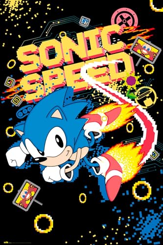 Erik Poster Sonic Speed - Kunstdruck Poster 61 x 91,5 cm von Grupo Erik