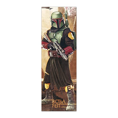 Star Wars Poster - Boba Fett Tür-Poster - Deko Wohnzimmer oder Deko Schlafzimmer - Deko Wohnzimmer - Größe : 158 x 53 - Friends Merchandise - Offizielle Lizenz - Star Wars Fanartikel von Grupo Erik