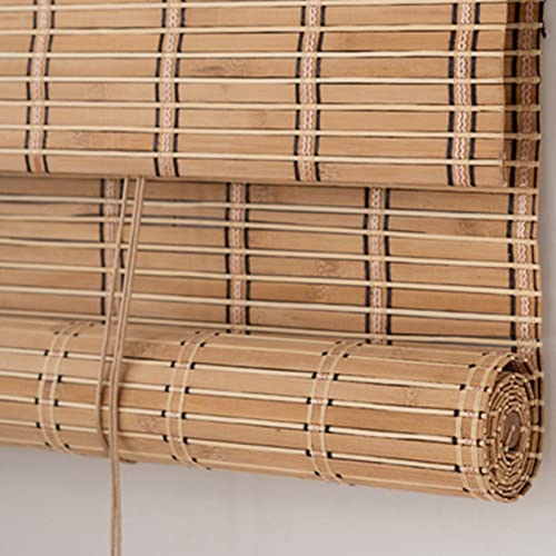 Gruytoie Reed Vorhang, Sonnenschutz und Belüftung Bambus Rollo, Wandschutz Schilfrollos, Verwendet für Teestube/Pavillon/Markise/Balkon (A 90x150cm) von Gruytoie